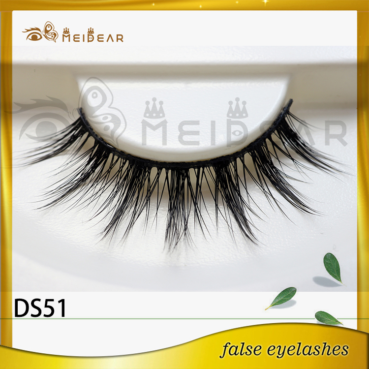 Wholesale glamorous eye lashes own brand 3d  silk eyelashes